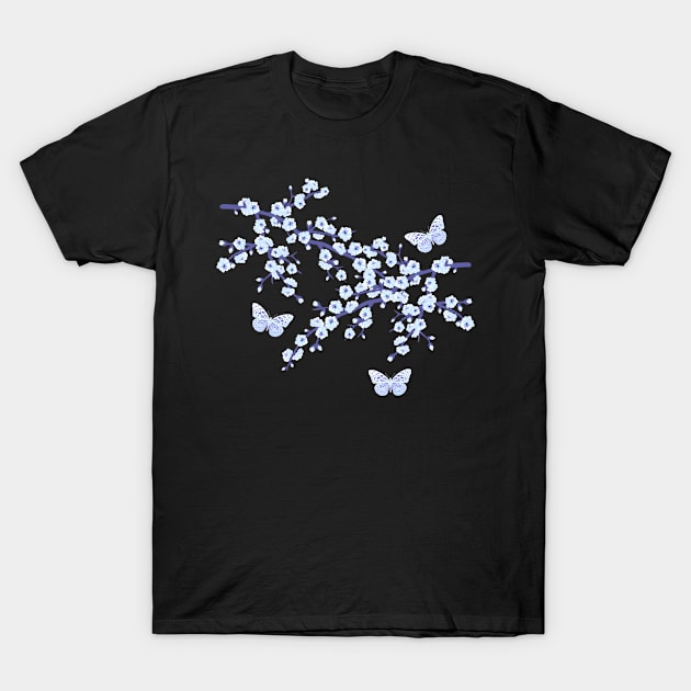 Blossom Butterfly T-Shirt by Near-Face Goddess